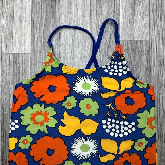 Marimekko X Target Girls Floral Colorful Tankini Swim Suit Top Size Large - Picture 2 of 6